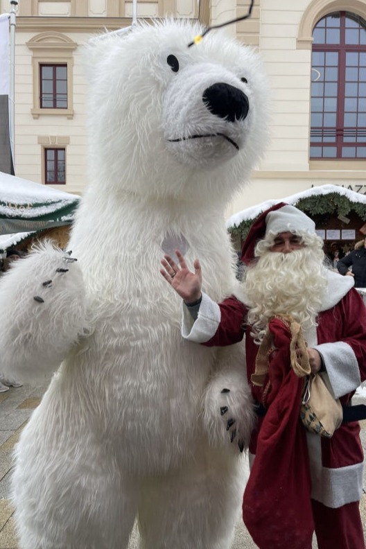 Weihnachtsmann Eisbär