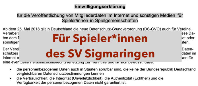 Einwilligung SVS